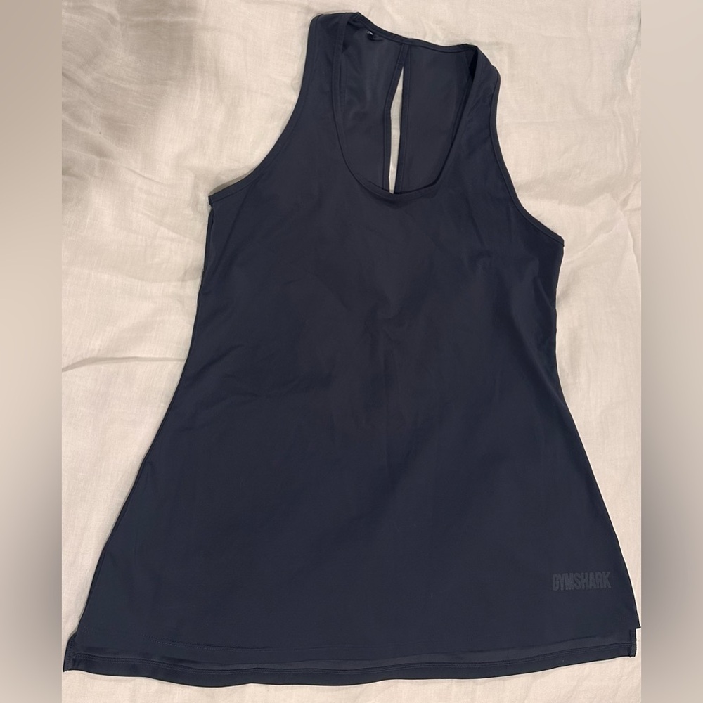 GYMSHARK Size Medium Dark Blue Tank
